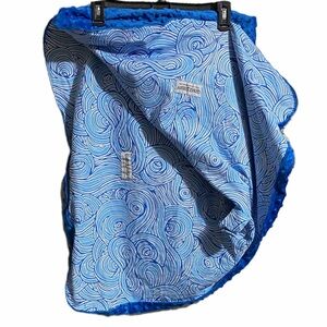 SALE! 
Infant Gray & Blue Car Seat Canopy Cover Protects  Baby From Sun & Cold
